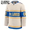 Børn NHL St. Louis Blues Trøje Tilpasset 2024-25 Fanatics Premium NHL Hvid Winter Classic